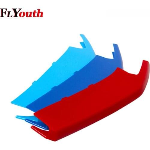 3D M Styling Front Grille Trim motorsport Strips grill Cover Sticker For 2015-2018 BMW 1 series F20 F21 116i 118i 120i 9 grilles