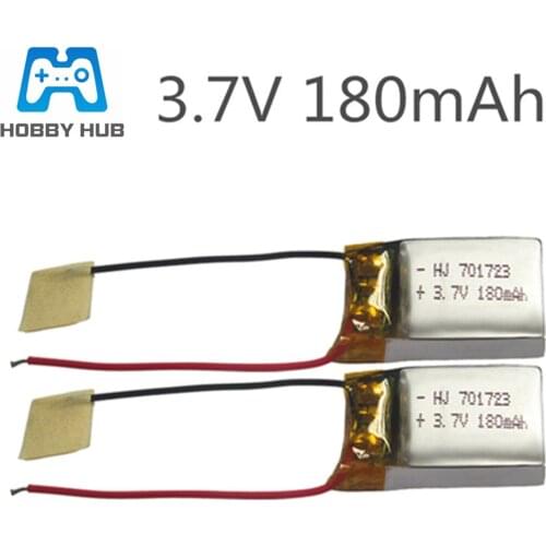 2pcs 3.7V 180mAh 20c Lipo Battery For Syma S107G S109G S111G Remote Control Airplane beauty Six-axis Aircraft X900 X901 701723