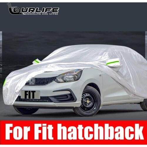 Car Cover Outdoor Sun Anti UV Rain Snow Frost Dust Protection Cover For Honda Fit 2 3 4 th GK5 2010 TO 2021 Accessories
