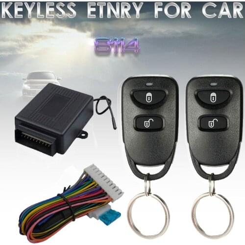 Car Vehicle Door Lock Keyless Entry System Remote Control Central Locking Kit With trunk release button Car Central Locking Kit
