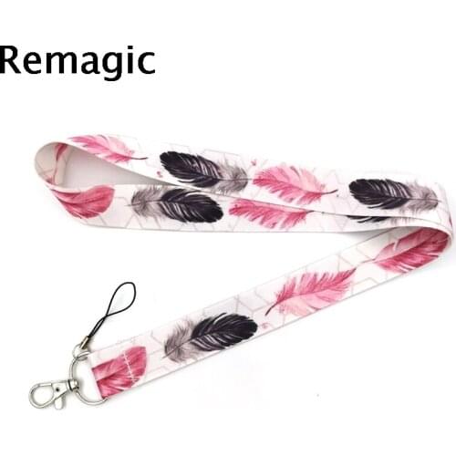 20pcs Leaves men women couple Neck Strap Lanyards ID badge card holder keychain Mobile Phone Strap Gifts necklace