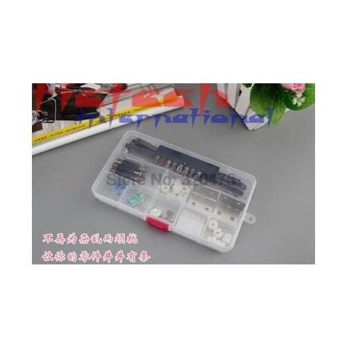 By dhl 200pcs 15 Grid Plastic Adjustable Transparent Jewelry Ring Earrings Box Case Portable Organizer Storage Box