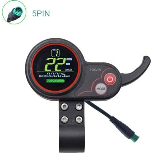 FOCAN 24V/36V/48V/60V E-bike Display Thumb Throttle 2 in 1 Dashboard Control Panel QS-S4 Electric Bike Bicycle Scooter E-bike