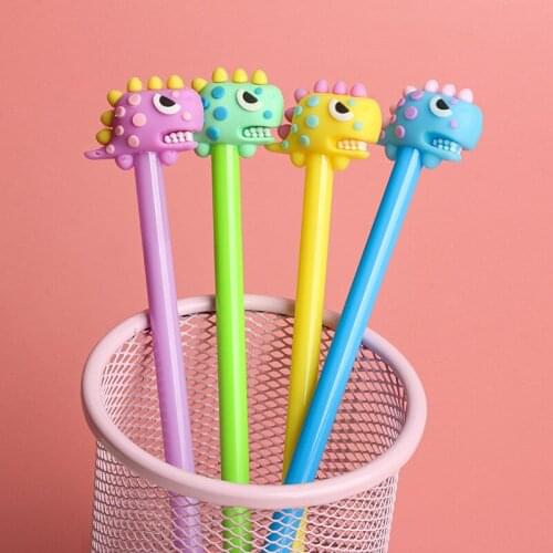 Cartoon Dinosaur Gel Pen 36 Pcs/lot Cute 0.5mm Black Ink Signature Pens Promotional Gift Office School Writing Supplies