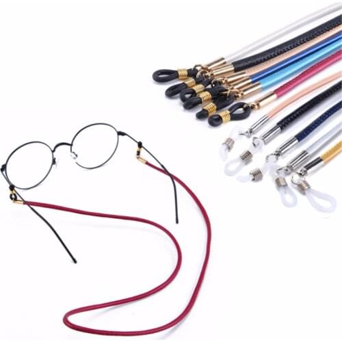 Hot Sale 1PC New Eyeglass Sunglasses PU Glasses Rope Leather Glasses String Eyewear Lanyard Holder Glasses Chain Neck strap Rope