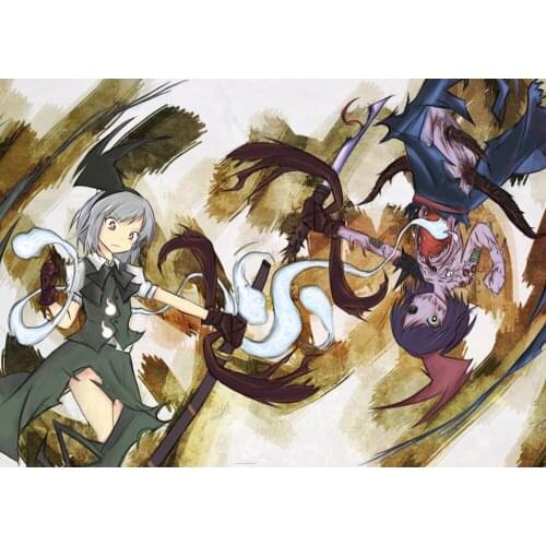 Diy 5D Diamond Home Decoration Touhou Embroidery Painting Japanese Cartoon Pictures Cross Stitch Full Round Drill Wall Sticker