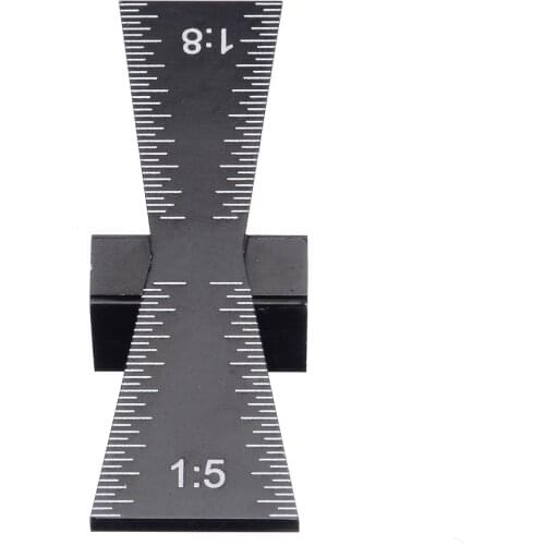 Aluminum Alloy Dovetail Marker Hand Cut Wood Joints Gauge Dovetail Guide Woodworking Tools 1: 5 1: 8 for Carpenter Scriber