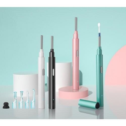 Rechargeable USB Smart Ear Wax Removal Tool Ear Wax Removal with Camera Earwax Removal Kits 6 LED Lights Ear Wax Remover D0UE