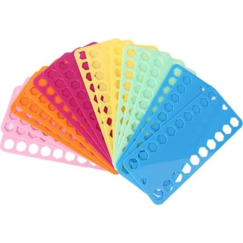 18pcs Embroidery Floss Thread Bobbins Plastic Cross Stitch Spool Storage Board Card Organizer Holder Sewing Tools