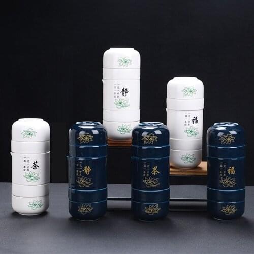 Japanese style simple teapot tea cup separation tea cup home office travel portable filter ceramic tea cups