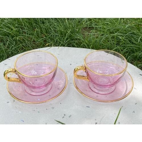 Renkli Cam Tea Pairs