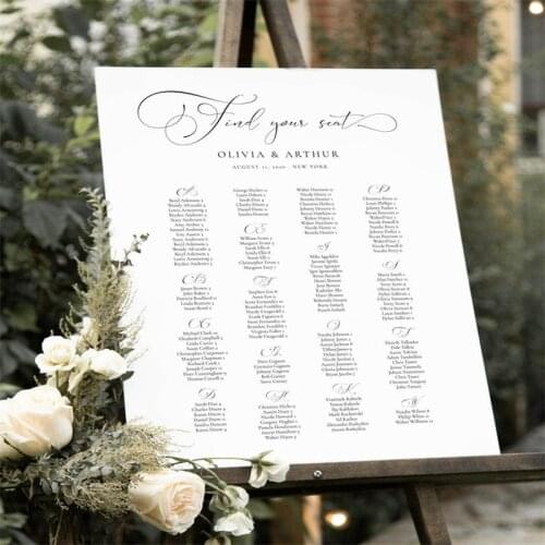 Wedding Seating Chart Sign Personalized Wedding Sign Find Your Seat Sign Table Seating Chart Seating Plan Wedding Sign