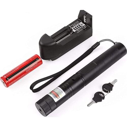 Green Light Pointer High Power Visible Beam High Powerful Focus Lazer with Adjustable Focus for Pointing Sky/Star/Hunting