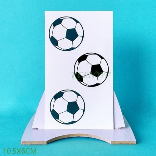 Waterproof Temporary Tattoo Stickers Football Fake Tatto Flash Tatoo Tatouage Body Art head Foot arm neck for Girl Women Men