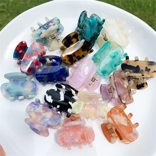 Simple Personalized New Fresh Girls Acetic Acid Hairpin New Color Hairpin Female Grip Small Headdress Gripper