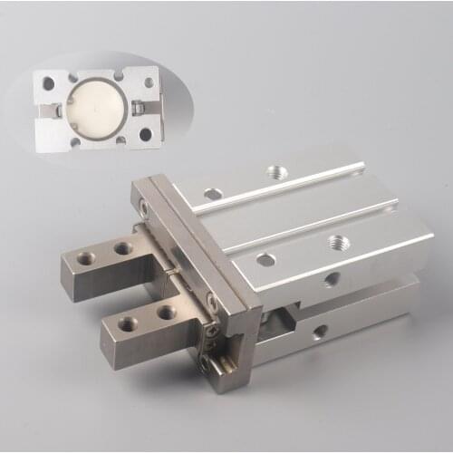 1PCS MHZ2 25D Double Acting Air Gripper Pneumatic Finger Cylinder SMC Type Aluminium Clamps automation for mask machines