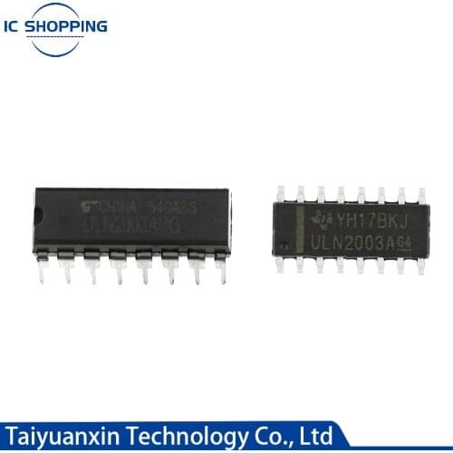 10PCS NEW ULN2003APG ULN2003A ULN2003ADR DIP-16 SOP-16 Composite Transistor IC Darlington Transistor Array Driver Chip