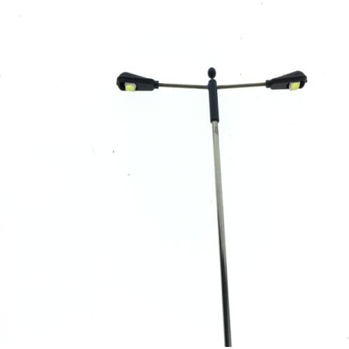 20pcs/lot Landscape Model Metal Led Lamppost For Architecture 3D Building Kits DIY Toy