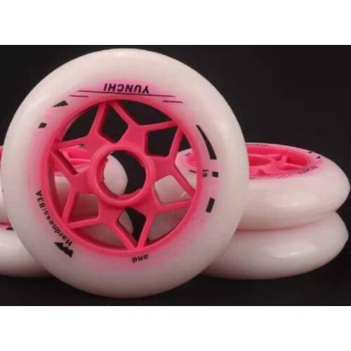 83A 90mm 100mm 110mm Speed Wheel for Indoor Track Race Inline Speed Skating Shoes Tires Pink Blue 90 100 110 Rodas 8pcs YUNCHI