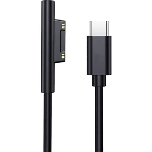 Type C Power Supply Charger Adapter Durable Material PD Cord Fast Charging Cable for Surface Pro 7/6/54/3 Book/Book 2