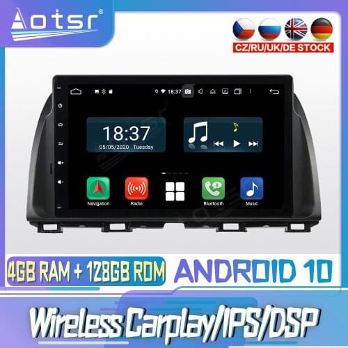 Android10 PX6 128G For MAZDA CX-5 ATENZA 2015 Car DVD GPS Navigation Auto Radio Stereo Video Multimedia Player HeadUnit 2din