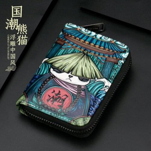 Anime Card Bag Mens Coin Purse Fashion Designer Zipper Wallet Ladies Small Mini Wallet