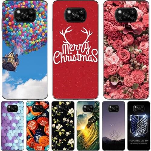 For Xiaomi Poco X3 NFC 2020 / X3 Pro 2021 6.67 inch Cases Silicone Soft TPU Back Cover Protective Cute Fundas Luxury Coque Bags