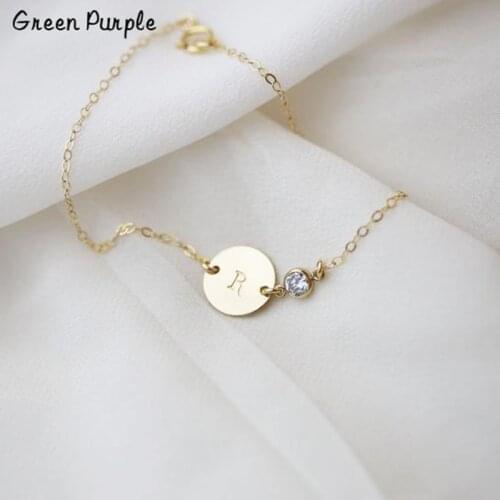 Disk Bracelet Handmade Jewelry Initial Charm Bracelet 13MM Coins jewelry Gold Wrap Vintage Boho Bangles