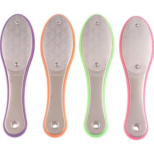 Double-sided Stainless Steel Foot Rasp Sharpener Pedicure Tool Foot File Callus Dead Skin Remover Pedicure Tools