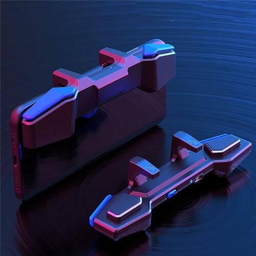 Mobile Phone Gaming Controller Capacitance Pulse PUBG Gamepad for iPhone Android Game Trigger L1R1 Aim Button Joystick Grip
