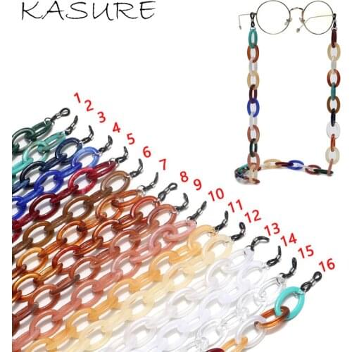 Kasure HOT Fashion Acrylic Sunglasses Chain Womens Eyeglass Chains Reading Glasses Hanging Neck Chain & Largands Eyewears Holder