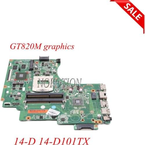NOKOTION 755185-001 755185-501 Laptop Motherboard For HP 14-D 14-D101TX GT820M HM86 video card Main Board full tested
