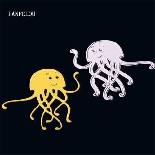PANFELOU Metal craft Tentacles of jellyfish paper die cutting dies for Scrapbooking/DIY Easter wedding Easter cards