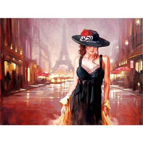 Figure Girl Abstract Pre-Printed 11CT Cross Stitch DIY Embroidery Set DMC Threads Painting Handmade Hobby Different