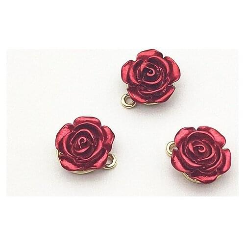 New arrival! 16x15mm 100pcs Zinc Alloy Flower Pendants/charm for Earrings DIY parts,Jewelry Accessories Findings & Components