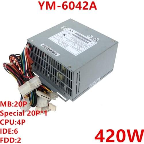 New PSU For 3Y -5V 20P 420W Power Supply YM-6042A