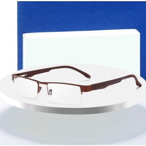 Optical Eyeglasses MEN Alloy Eyeglasses Non Spherical 12 Layers Coated Lenses Reading Glasses+1.0 +1.5 +2.0 +2.5 +3.0 +3.5+4.0