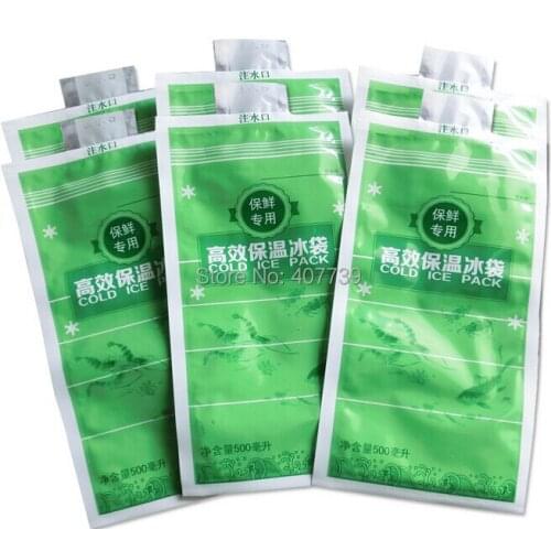 Wholesale 500ML for cooling and keeping fresh nylon ice bag, cold pack cooler Bags