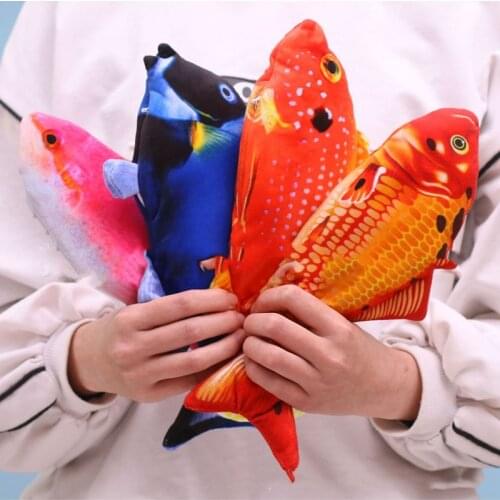 20CM long pet 3D fish-shaped interactive cat toy pet supplies pet toys seen on TV products
