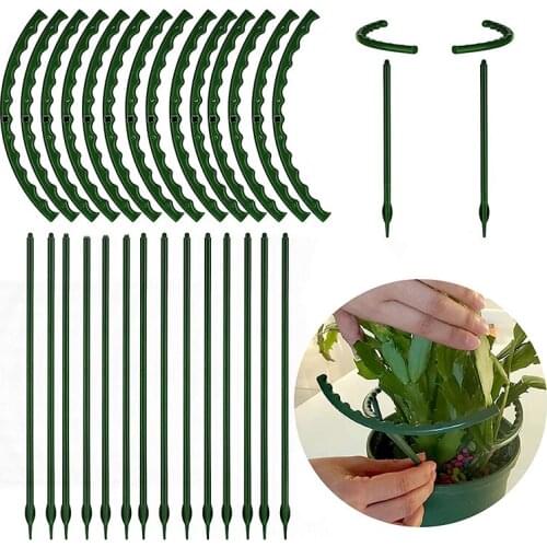 6Pcs Garden Can Spliced Plant Support Pile Single Layer Orchid Rack Multi Meat Sun Flower Support Leaf Rack Garden Supplies
