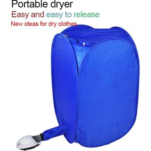 Portable Household Clothes Dryer ,Mini Dryer 360 Degree Super Angle Three-dimensional Air Supply Foldable with Clothespin Tool