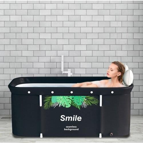 Portable Folding Bathtub for Adult Children PVC Swimming Pool Bathtub Bath Bucket barrel Insulation Bathing Bath Tub Home Sauna