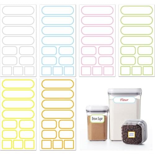 11Pcs Self-adhesive Labels Blank Name Sticker Thermal Labels Sticker Paper DIY
