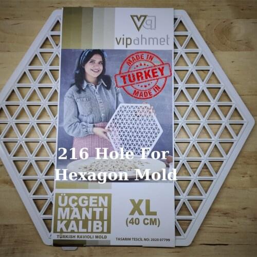 Easiest Ravioli, Russian Pelmeni, Manti Maker Mold, Dough Cutting Apparatus, Hexagon Shape, 216 Holes, high Quality