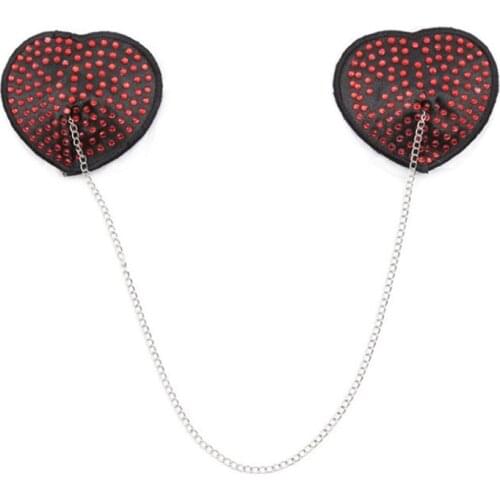 Sexy Diamond Chain Nipple Cover Women Reusable Breast Wear Silicone Nipple Pasties Stickers Bra Pads Intimates Accessories