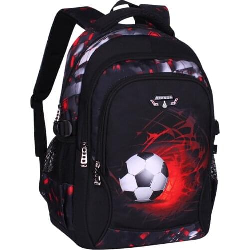 School Bags for Teenage Boys Printing Football Schoolbag Child Anime Backpack Travel Bag Soccers