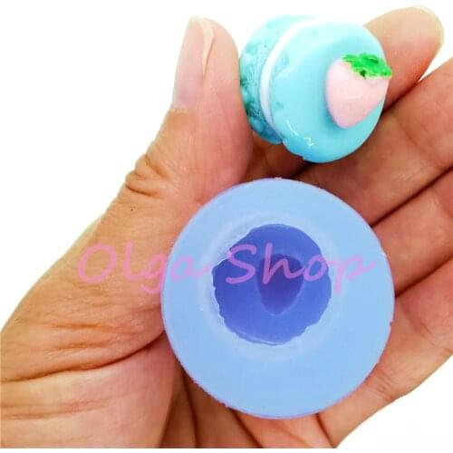 GYL647 23.4mm x 21.4mm Cake Silicone Mold Fondant Cake Decoration Candy Resin Clay Earrings Necklace Craft Soap Candle FOOD SAFE