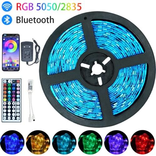 Led Light Strip Luces Led RGB 5050 SMD 2835 Bluetooth WiFi Waterproof Color Changing Flexible Ribbon Tape Diode 5M 10M 15M 20M
