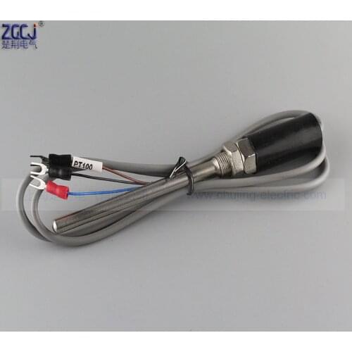 -50~300 degree RTD sensor Thermal resistance PT100 temperature sensor PT100 type probe with 1M wire