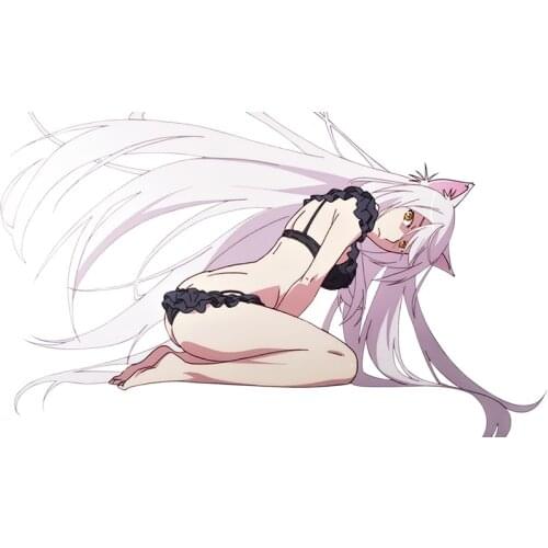 Funny Car Stickers Monogatari Anime Sexy Girls Beauty Black Hanekawa Sports Rally Car Stickers and Decals Adornment